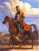 Aleksander Orlowski Persian dignitary on horseback oil on canvas